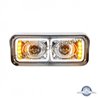 UP31155-High Power LED "Chrome" Projection Headlight With LED Turn Signal & Position Light Bar - Passenger