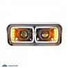 UP31156-High Power LED "Blackout" Projection Headlight With LED Turn Signal & Position Light Bar - Driver