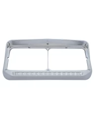 (CARD) CR PL RECT HDLT BEZEL W/ VISOR W/ 14 AMB LED 12" SEQUENTIAL LIGHT BAR W/ CLR LENS - PASSENGER SIDE/RIGHT TO LEFT (CARD) CR PL RECT HDLT BEZEL W/ VISOR W/ 14 AMB LED 12" SEQUENTIAL LIGHT BAR W/ CLR LENS - PASSENGER SIDE/RIGHT TO LEFT