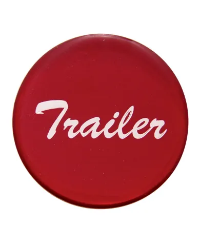 UP23229-1R-"Trailer" Glossy Air Valve Knob Candy Color Sticker - Candy Red
