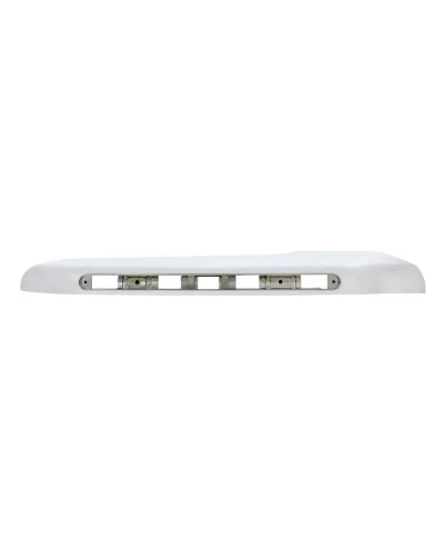 (BULK) CHROME PLASTIC PETERBILT FRONT FENDER COVER WITH LED CUTOUT - PASSENGER (BULK) CHROME PLASTIC PETERBILT FRONT FENDER COVER WITH LED CUTOUT - PASSENGER