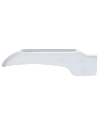 (BULK) CHROME PLASTIC PETERBILT FRONT FENDER COVER WITH LED CUTOUT - PASSENGER (BULK) CHROME PLASTIC PETERBILT FRONT FENDER COVER WITH LED CUTOUT - PASSENGER