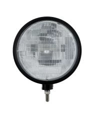 (BOX) BLACK "BILLET" STYLE GROOVE HEADLIGHT - H6024 HALOGEN