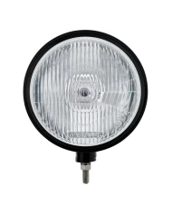 (BOX) BLACK "BILLET" STYLE GROOVE HEADLIGHT - H4 HALOGEN