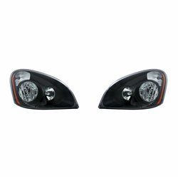 UP31207-"Blackout" Headlight Set For 2008-2017 Freightliner Cascadia (Pair)