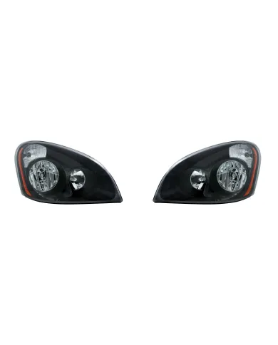 UP31207-"Blackout" Headlight Set For 2008-2017 Freightliner Cascadia (Pair)