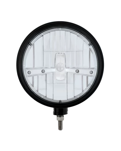 (BOX) BLACK "BILLET" STYLE GROOVE HEADLIGHT - CHROME 5 LED (BOX) BLACK "BILLET" STYLE GROOVE HEADLIGHT - CHROME 5 LED
