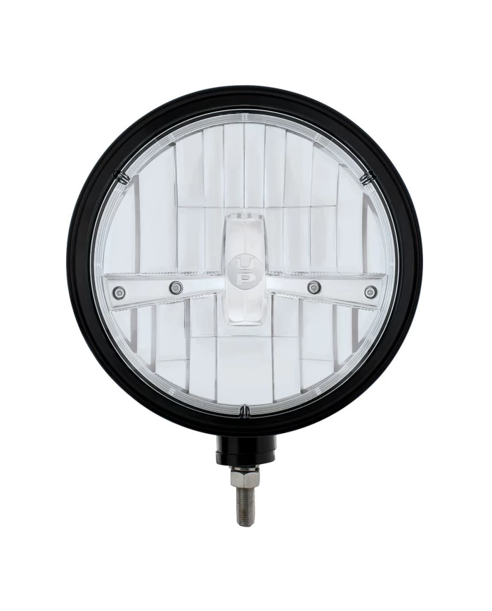 (BOX) BLACK "BILLET" STYLE GROOVE HEADLIGHT - CHROME 5 LED (BOX) BLACK "BILLET" STYLE GROOVE HEADLIGHT - CHROME 5 LED