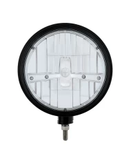 (BOX) BLACK "BILLET" STYLE GROOVE HEADLIGHT - CHROME 5 LED (BOX) BLACK "BILLET" STYLE GROOVE HEADLIGHT - CHROME 5 LED