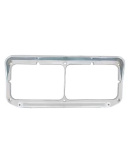 (CARD) 24 LED RECTANGULAR DUAL HEADLIGHT BEZEL W/ VISOR - GLO LIGHT - AMBER LED / CLEAR LENS (CARD) 24 LED RECTANGULAR DUAL HEADLIGHT BEZEL W/ VISOR - GLO LIGHT - AMBER LED / CLEAR LENS