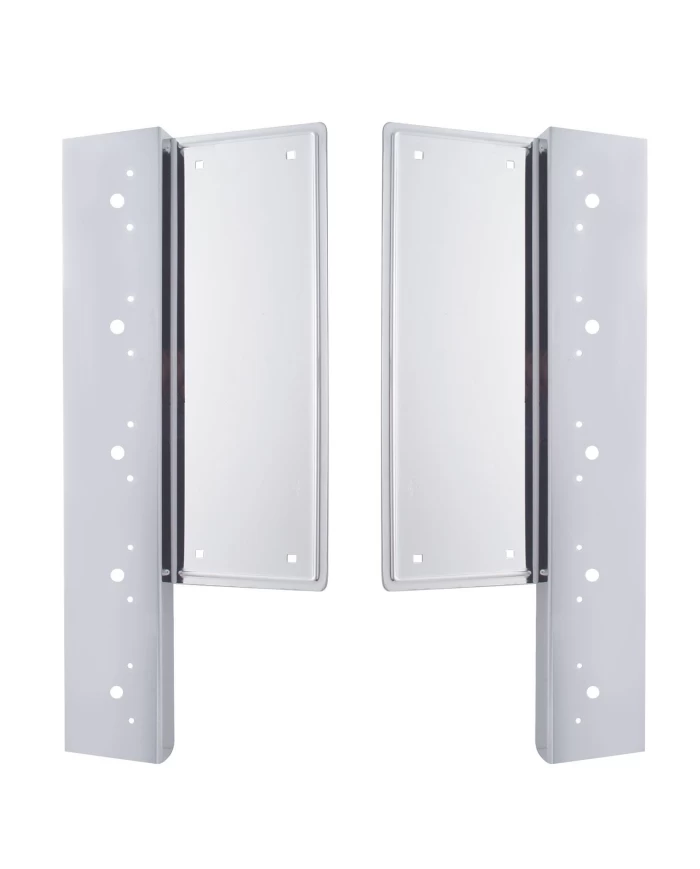 (2/BULK) STAINLESS STEEL FREIGHTLINER AIR CLEANER BRACKET W/ "PHANTOM II" LED CUTOUT