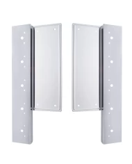 (2/BULK) STAINLESS STEEL FREIGHTLINER AIR CLEANER BRACKET W/ "PHANTOM II" LED CUTOUT