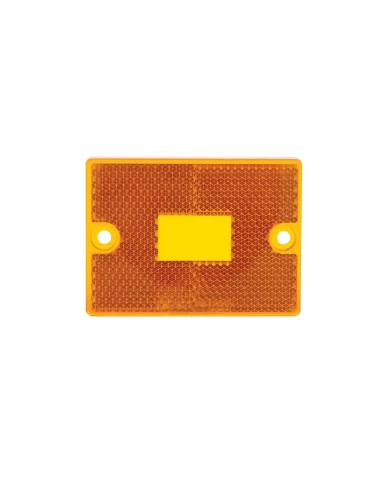 (BULK) RECTANGULAR CLEARANCE & SIDE MARKER LIGHT LENS W/ REFLEX, AMBER (BULK) RECTANGULAR CLEARANCE & SIDE MARKER LIGHT LENS W/ REFLEX, AMBER