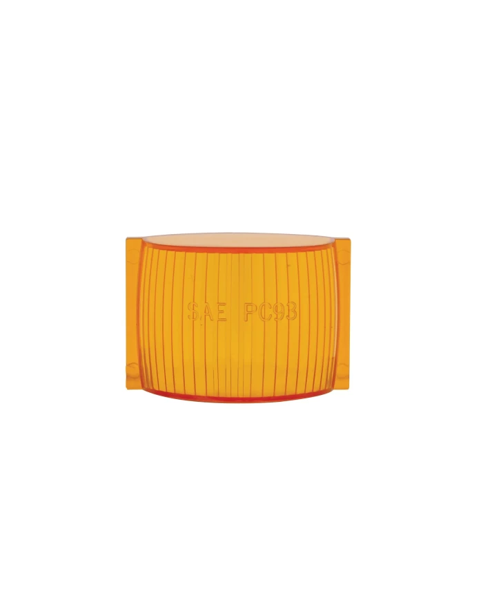 (BULK) NARROW-RAIL CLEARANCE & SIDE MARKER LIGHT LENS, AMBER