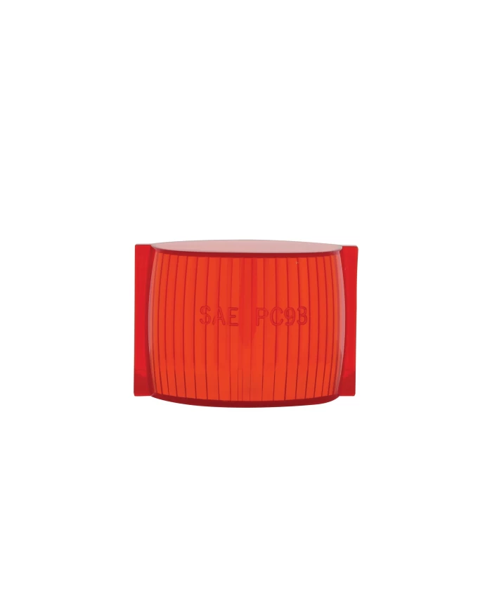 (BULK) NARROW-RAIL CLEARANCE & SIDE MARKER LIGHT LENS, RED