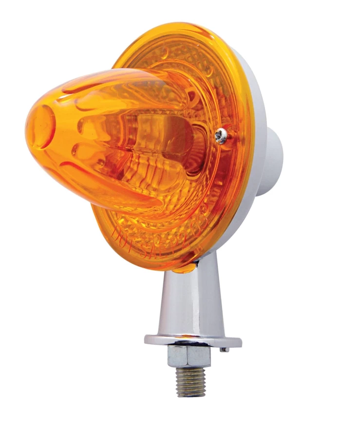 (CARD) CRYSTAL HONDA WATERMELON AMBER LIGHT W/ 1 1/8" ARM - DOUBLE CONTACT