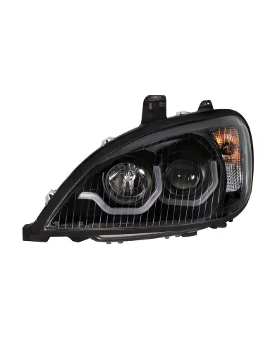 UP31224-Blackout Projection Headlight With Dual Function Light Bar For 2001-2020 Freightliner Columbia - Driver