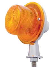 (CARD) CRYSTAL HONDA TANKER AMBER LIGHT W/ 1 1/8" ARM - DOUBLE CONTACT