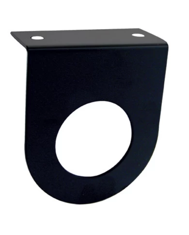 (BULK) BLACK STEEL LIGHT BRACKET W/ ONE 2" LIGHT CUTOUT (BULK) BLACK STEEL LIGHT BRACKET W/ ONE 2" LIGHT CUTOUT