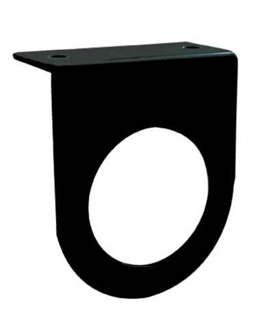 (BULK) BLACK STEEL LIGHT BRACKET W/ ONE 2 1/2" LIGHT CUTOUT (BULK) BLACK STEEL LIGHT BRACKET W/ ONE 2 1/2" LIGHT CUTOUT