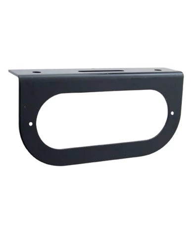(BULK) BLACK STEEL LIGHT BRACKET W/ 1 OVAL LIGHT CUTOUT (BULK) BLACK STEEL LIGHT BRACKET W/ 1 OVAL LIGHT CUTOUT