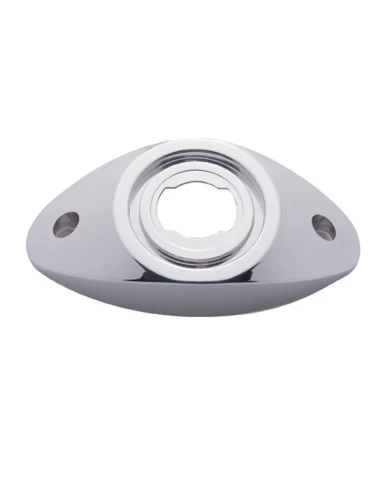 (CARD) CHROME PLASTIC 2" TWIST LOCK BRANCH DEFLECTOR (CARD) CHROME PLASTIC 2" TWIST LOCK BRANCH DEFLECTOR