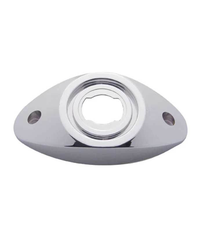 (CARD) CHROME PLASTIC 2" TWIST LOCK BRANCH DEFLECTOR