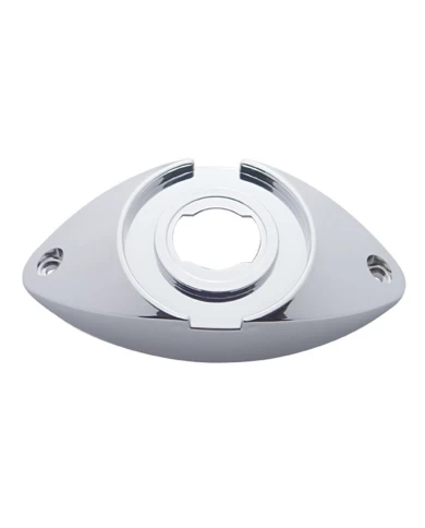 (CARD) CHROME PLASTIC 2 1/2" TWIST LOCK BRANCH DEFLECTOR (CARD) CHROME PLASTIC 2 1/2" TWIST LOCK BRANCH DEFLECTOR