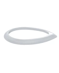 (CARD) CHROME PLASTIC "TEARDROP" LIGHT BEZEL