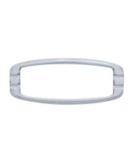 (CARD) CHROME DIE CAST RETRO FLUSH MOUNT LIGHT BEZEL W/ MOUNTING STUDS