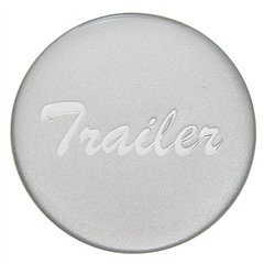 UP23229-1S-"Trailer" Glossy Air Valve Knob Candy Color Sticker - Liquid Silver