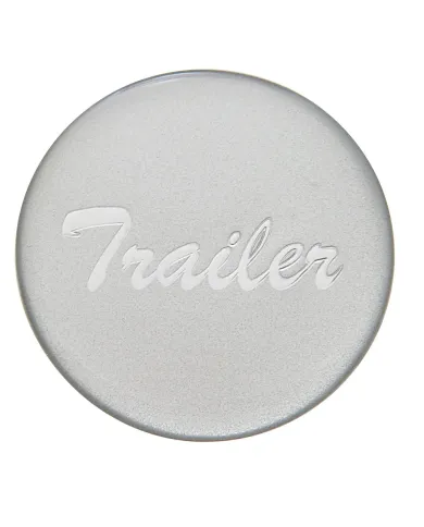 UP23229-1S-"Trailer" Glossy Air Valve Knob Candy Color Sticker - Liquid Silver