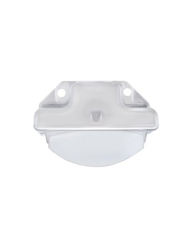 (CARD) CHROME PLASTIC LICENSE LIGHT BRACKET (CARD) CHROME PLASTIC LICENSE LIGHT BRACKET