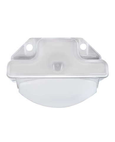 (BULK) CHROME PLASTIC LICENSE LIGHT BRACKET (BULK) CHROME PLASTIC LICENSE LIGHT BRACKET