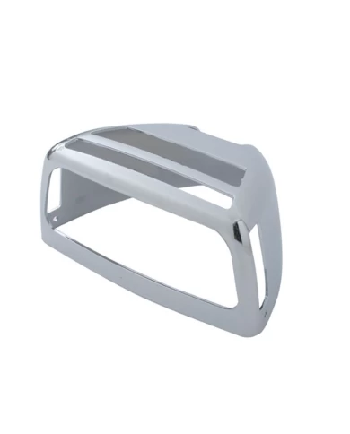 (CARD) CHROME PLASTIC PETERBILT HEADLIGHT TURN SIGNAL COVER (CARD) CHROME PLASTIC PETERBILT HEADLIGHT TURN SIGNAL COVER