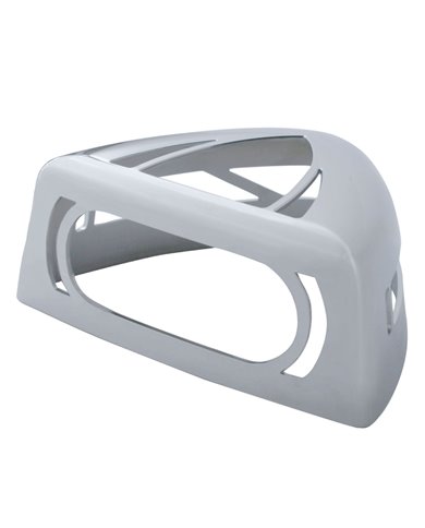 (CARD) CHROME PLASTIC PETERBILT HEADLIGHT TURN SIGNAL COVER - LOW PROFILE (CARD) CHROME PLASTIC PETERBILT HEADLIGHT TURN SIGNAL COVER - LOW PROFILE