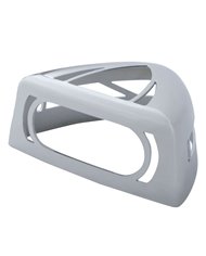 (CARD) CHROME PLASTIC PETERBILT HEADLIGHT TURN SIGNAL COVER - LOW PROFILE