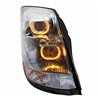 UP31231-Chrome Projection Headlight With Amber LED Light Bar For 2003-2017 Volvo VN/VNL - Passenger