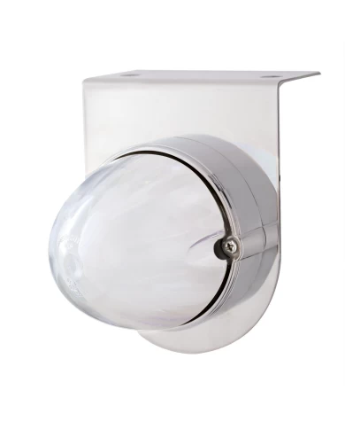(BULK) 9 LED DUAL FUNCTION STAINLESS “GLO” LIGHT BRACKET - AMBER LED / CLEAR LENS (BULK) 9 LED DUAL FUNCTION STAINLESS “GLO” LIGHT BRACKET - AMBER LED / CLEAR LENS