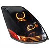 UP31232-Blackout Projection Headlight With Amber LED Light Bar For 2003-2017 Volvo VN/VNL - Driver