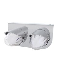(BULK) TWO 9 LED DUAL FUNCTION STAINLESS “GLO” LIGHT BRACKET WITH VISOR - AMBER LED / CLEAR LENS (BULK) TWO 9 LED DUAL FUNCTION STAINLESS “GLO” LIGHT BRACKET WITH VISOR - AMBER LED / CLEAR LENS
