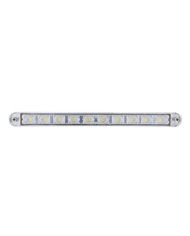 (CARD) 10 WHITE LED 9" AUXILIARY LIGHT BAR WITH BEZEL
