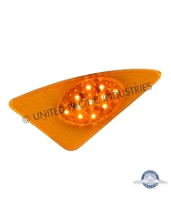 (CARD) 2008+ KENWORTH T660 11 AMBER LED FENDER SIGNAL LIGHT - DRIVER