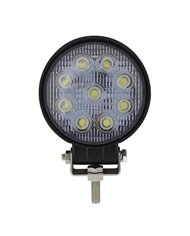 (CARD) 9 HIGH POWER 3 WATT LED ROUND WORK LIGHT - COMPETITION SERIES