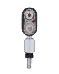 (CARD) 2 HIGH POWER AMBER LED “HYPER MINI” PEDESTAL LIGHT - CLEAR LENS