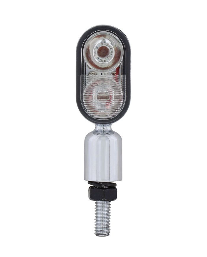 (CARD) 2 HIGH POWER RED LED “HYPER MINI” PEDESTAL LIGHT - CLEAR LENS