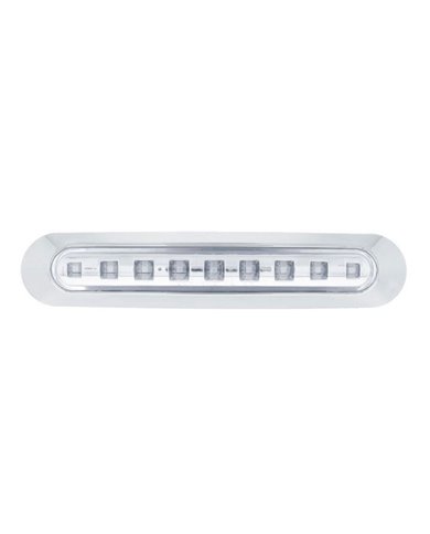 (CARD) 9 BLUE LED CLEARANCE/MARKER LIGHT BAR - CLEAR (CARD) 9 BLUE LED CLEARANCE/MARKER LIGHT BAR - CLEAR