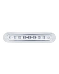 (CARD) 9 BLUE LED CLEARANCE/MARKER LIGHT BAR - CLEAR
