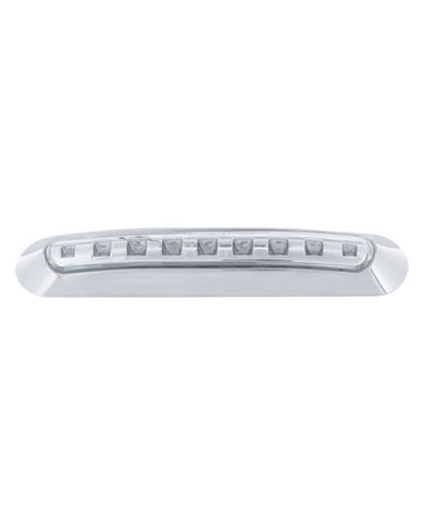 (CARD) 9 BLUE LED CLEARANCE/MARKER LIGHT BAR - CLEAR (CARD) 9 BLUE LED CLEARANCE/MARKER LIGHT BAR - CLEAR