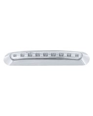 (CARD) 9 BLUE LED CLEARANCE/MARKER LIGHT BAR - CLEAR